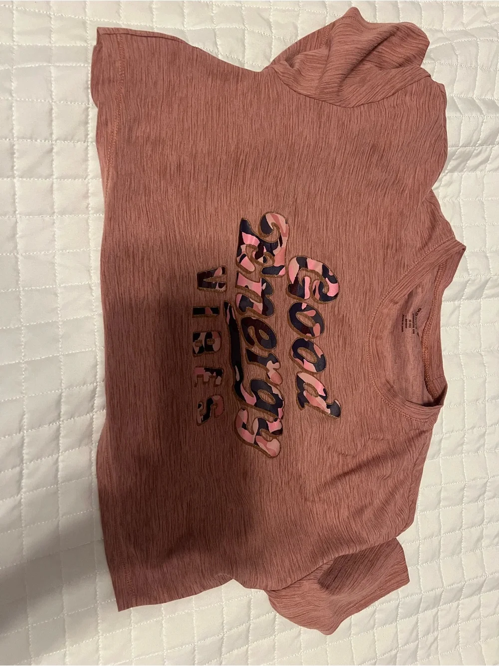 Kids' Active Crop Tops & Graphic Tee - Pink/Mauve Set